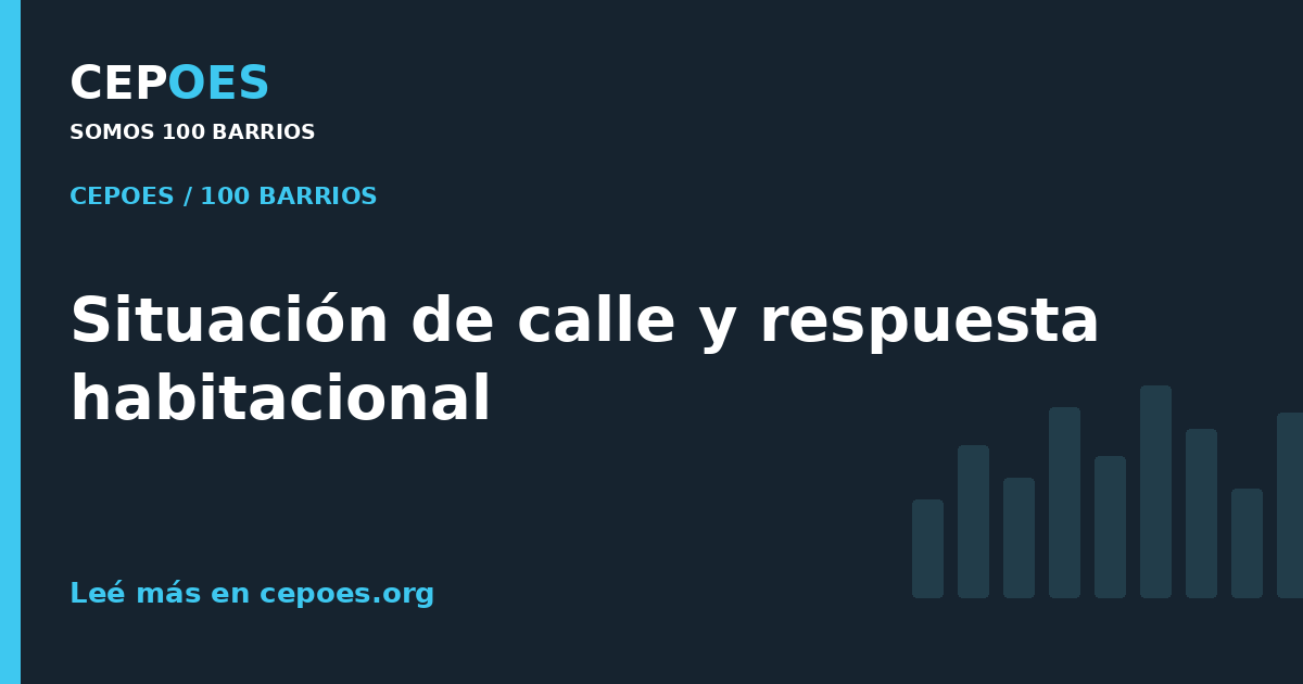 Situación de calle y respuesta habitacional