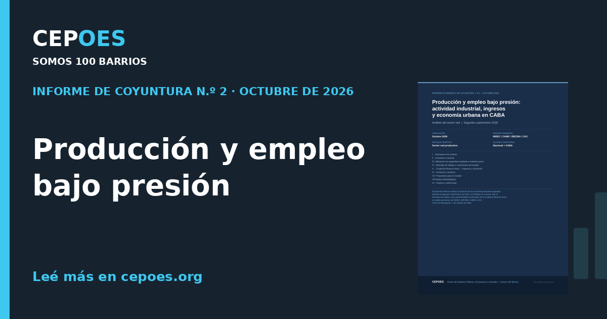 Producción y empleo bajo presión
