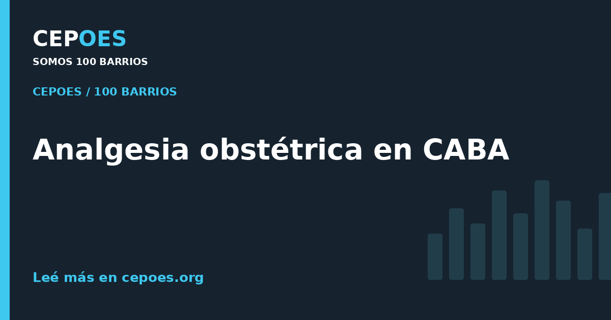Analgesia obstétrica en CABA