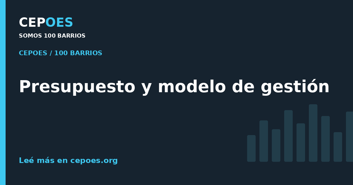 Presupuesto y modelo de gestión