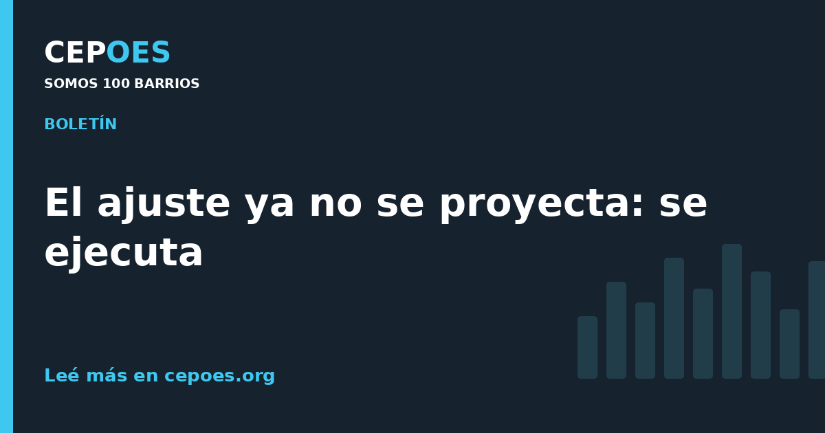 El ajuste ya no se proyecta: se ejecuta
