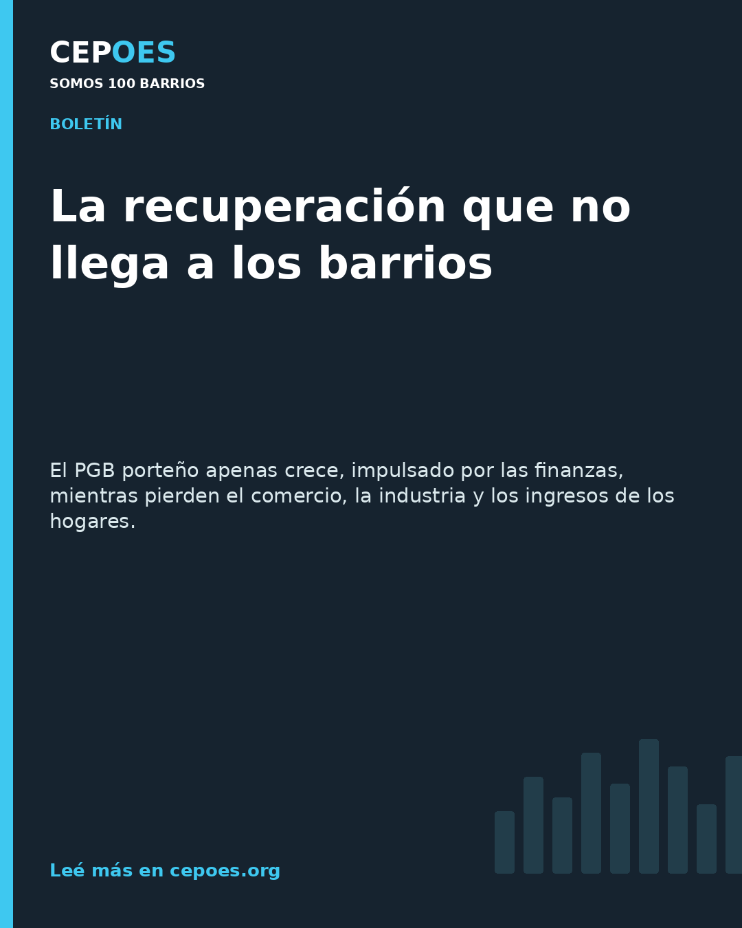 La recuperación que no llega a los barrios