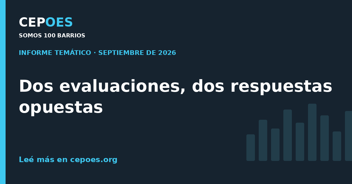 Dos evaluaciones, dos respuestas opuestas