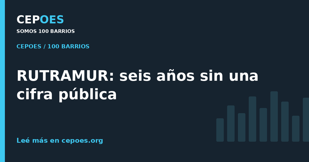 RUTRAMUR: seis años sin una cifra pública