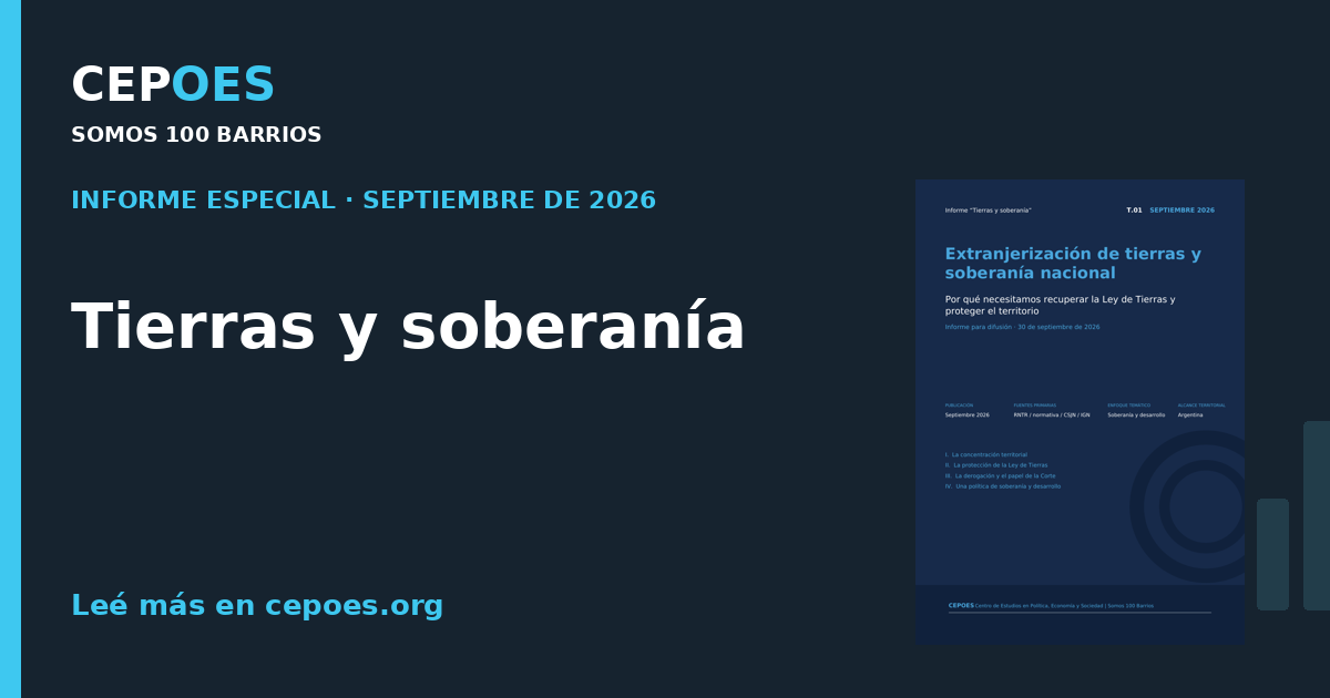 Tierras y soberanía